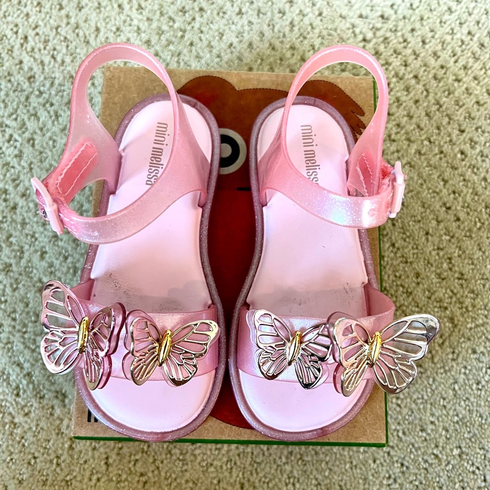 Mini Melissa Butterfly sandals.